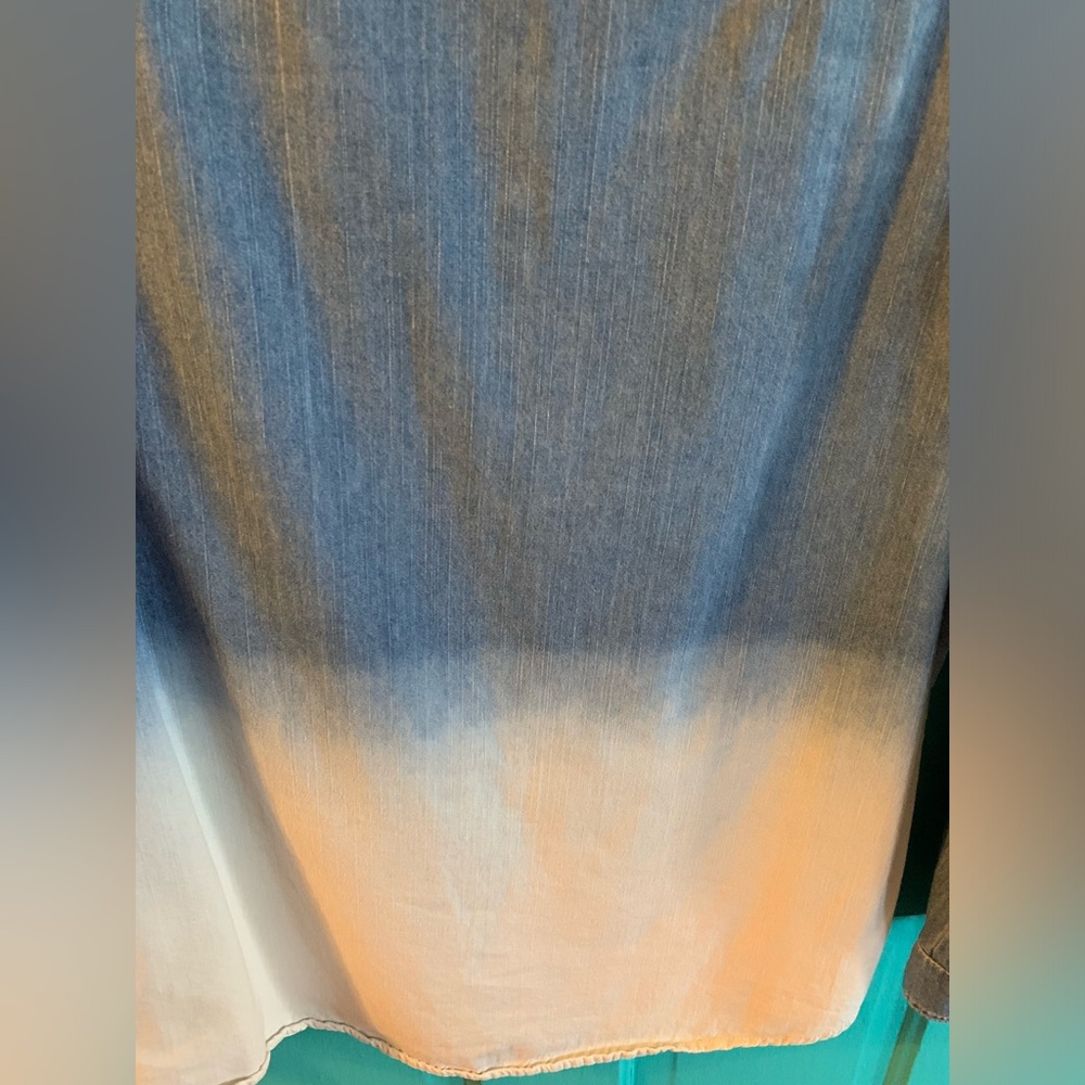 Denim Button-up Boho County Shirt - Picture 4 of 5
